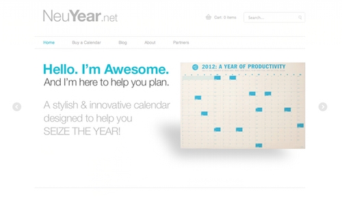 Nue Year Ecommerce Site, Powered by Shopify