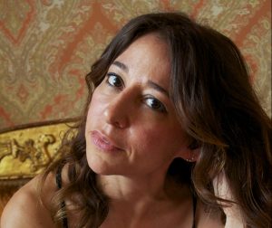 Janna Levin sitting.