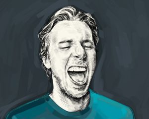 Artist's rendering of Dax Shepard.