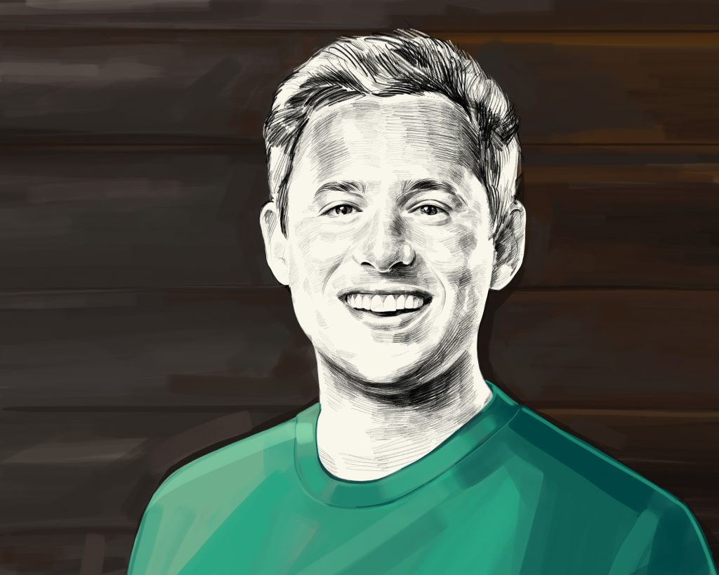 Artist's rendering of Harley Finkelstein.