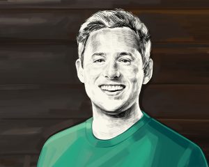 Artist's rendering of Harley Finkelstein.