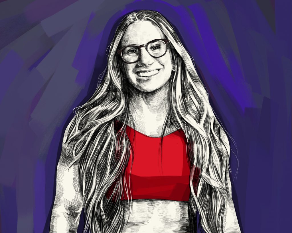 Artist's rendering of Stefi Cohen.