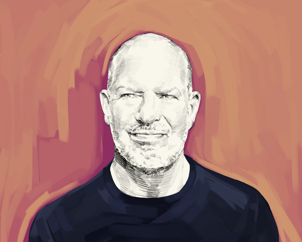 Artist's rendering of Chip Wilson
