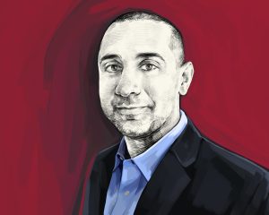 Artist's rendering of Balaji Srinivasan.