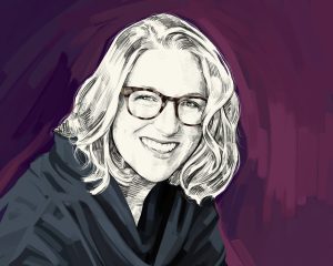 Artist's rendering of Jessica Lahey.
