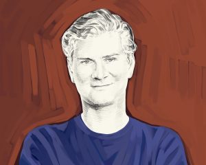 Artist's rendering of Michael Schur.