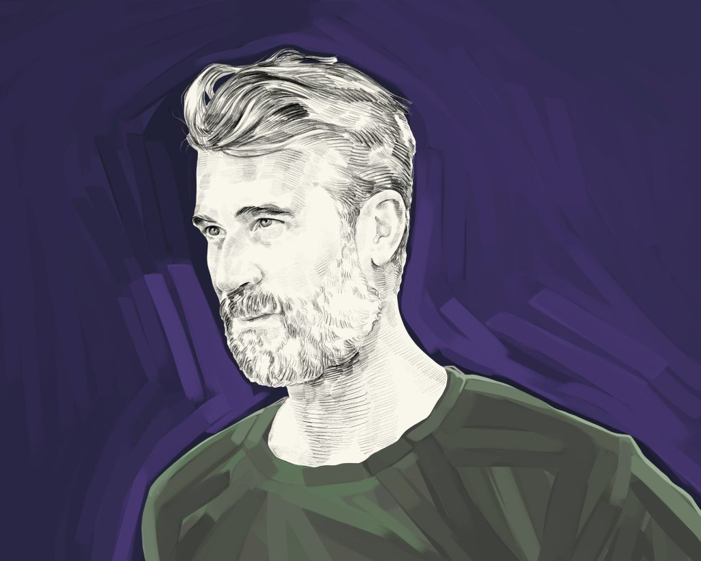 Artist's rendering of Rich Roll