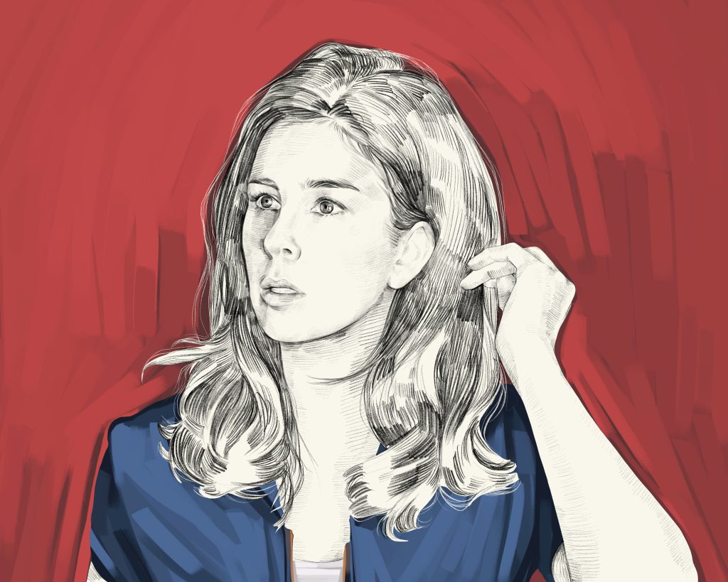 Artist's rendering of Sarah Silverman.