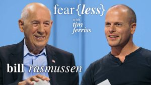 Promotional two-shot of Bill Rasmussen and Tim Ferriss from Tim's TV show Fearless.