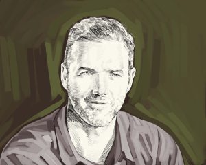 Artist's rendering of Boyd Varty.