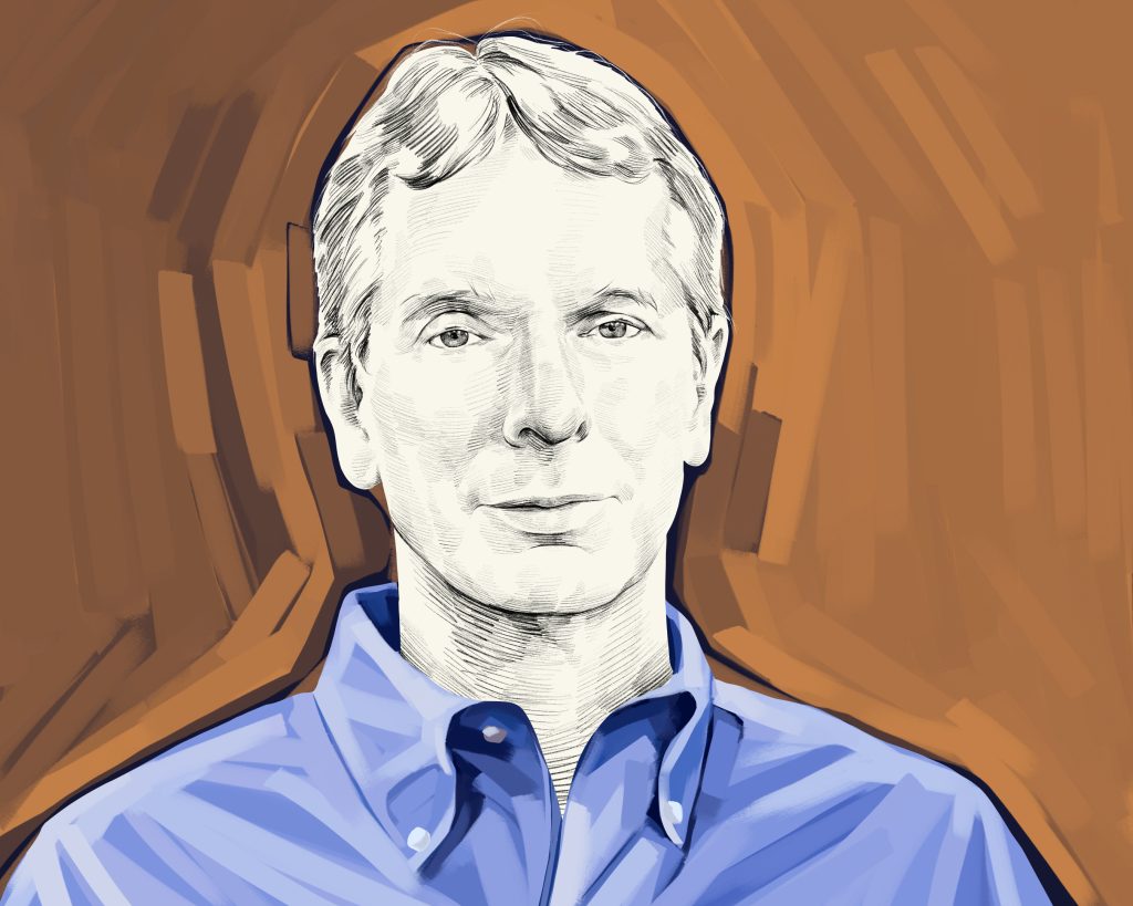Artist's rendering of Donald Hoffman.