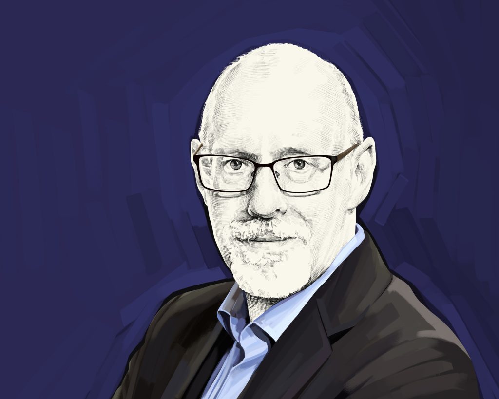 Artist's rendering of Richard Wiseman.