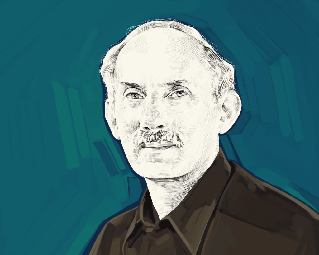 Artist's rendering of Jack Kornfield.