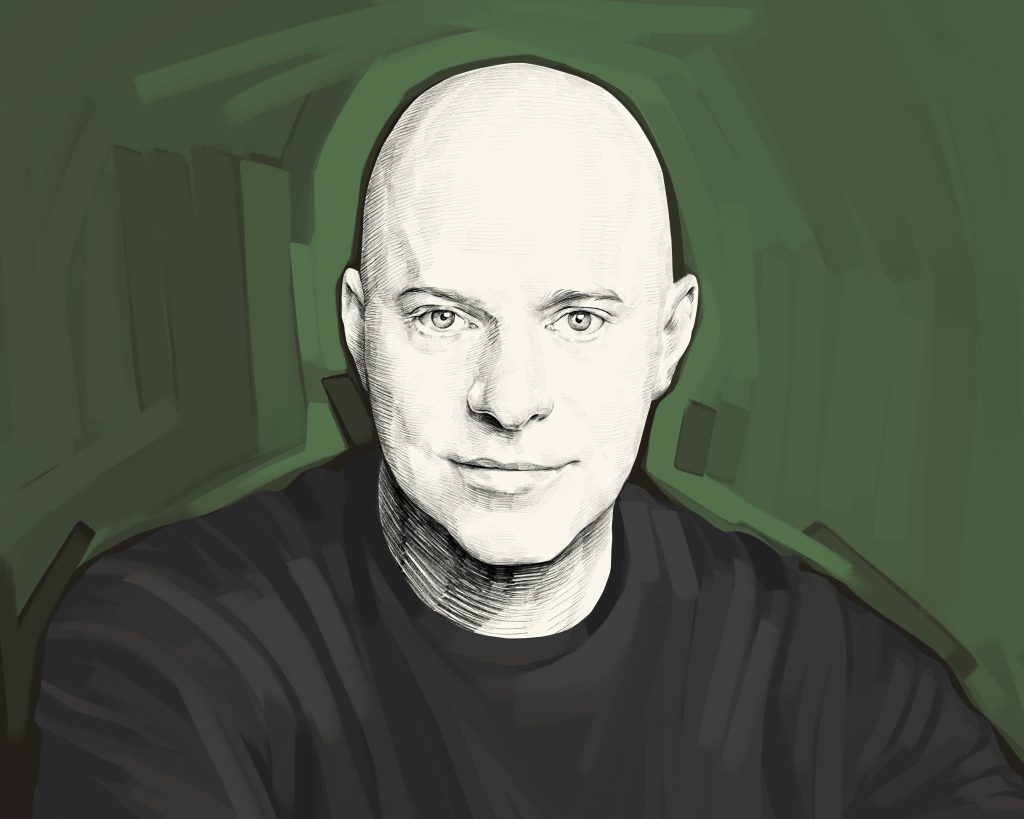 Artist's rendering of Jason Portnoy.