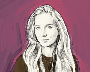 Artist's rendering of Liv Boeree.