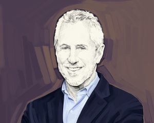Artist's rendering of Danny Meyer.