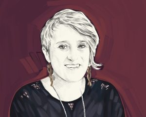 Artist's rendering of Dr. Gül Dölen.