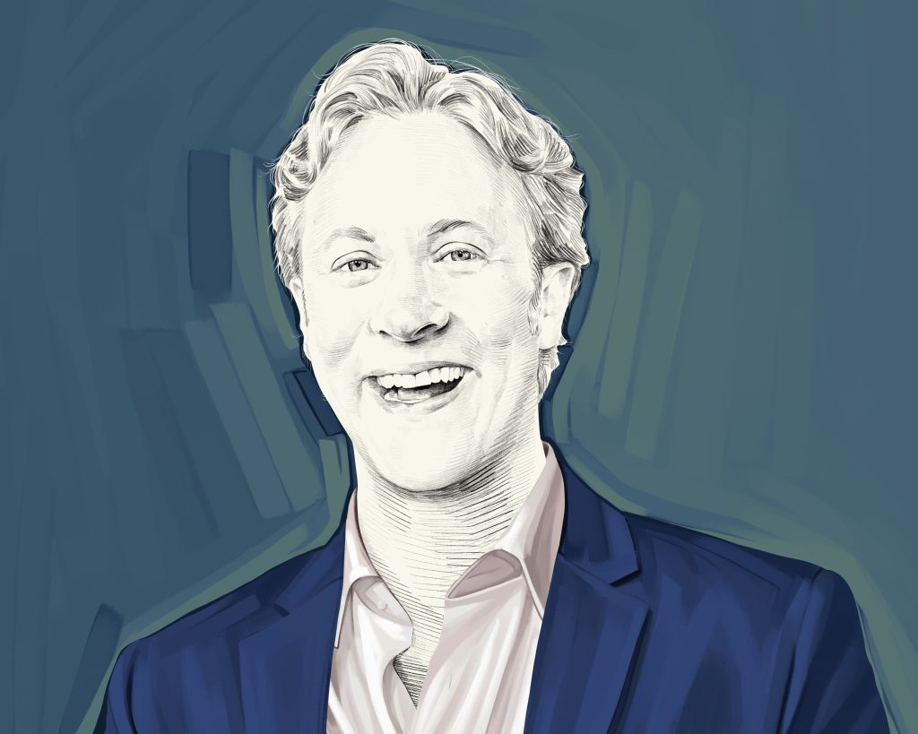Artist's rendering of David Eagleman.