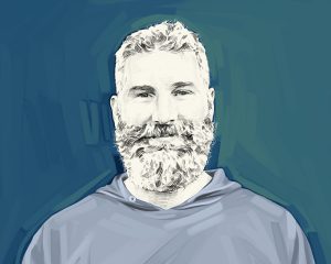 Artist's rendering of Jake Muise.