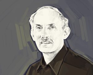 Artist's rendering of Jack Kornfield.