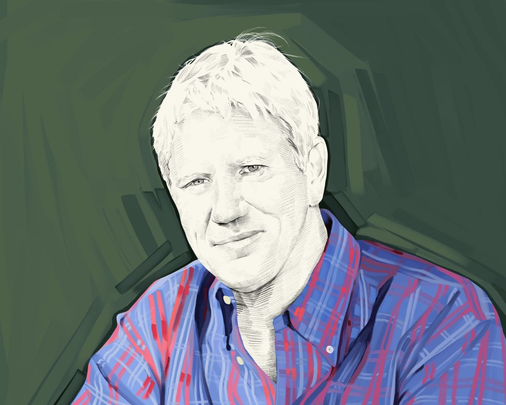 Artist's rendering of Richard Koch.
