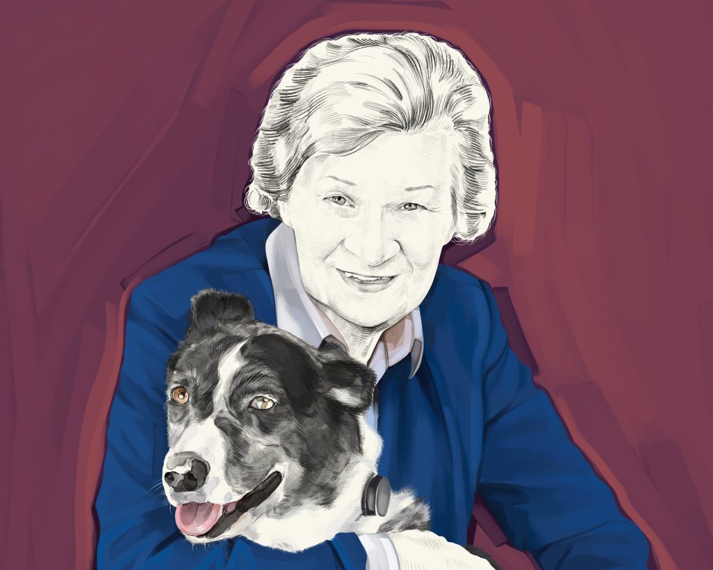 Artist's rendering of Dr. Shirley A. Sahrmann.