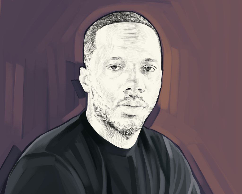 Artist's rendering of Rich Paul.