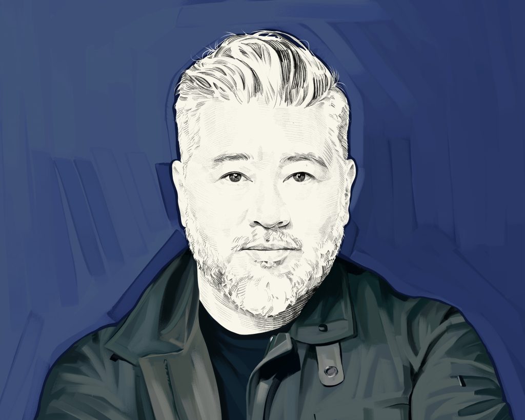 Artist's rendering of Steve Jang.