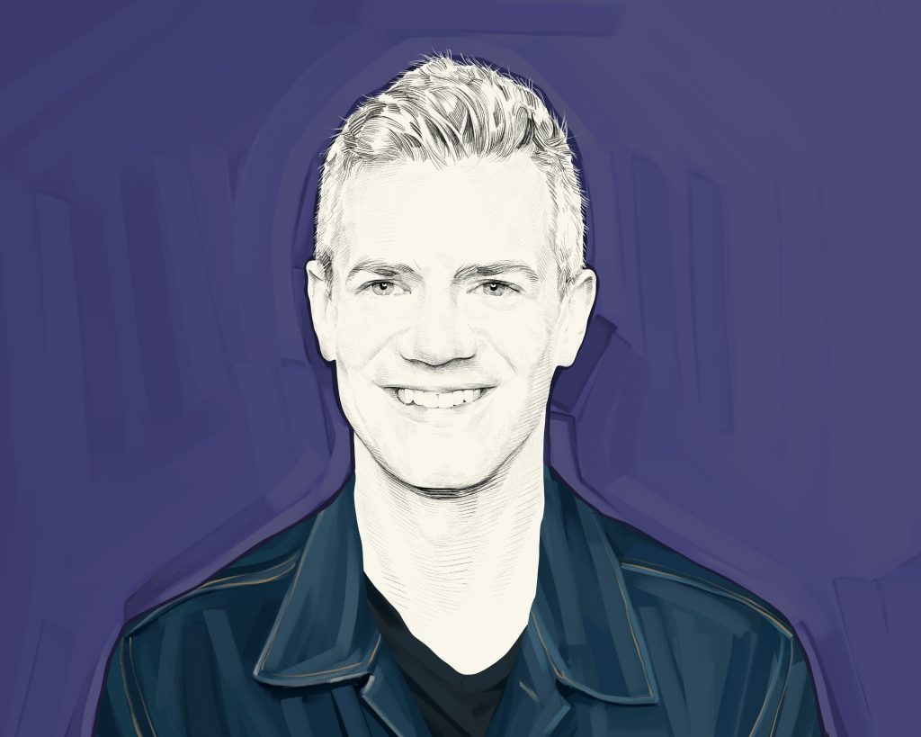 Artist's rendering of Chris Beresford-Hill.