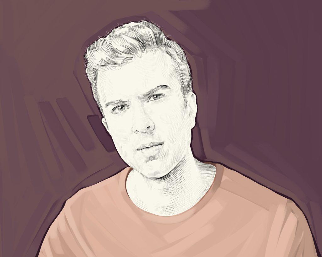 Artist's rendering of Soman Chainani.
