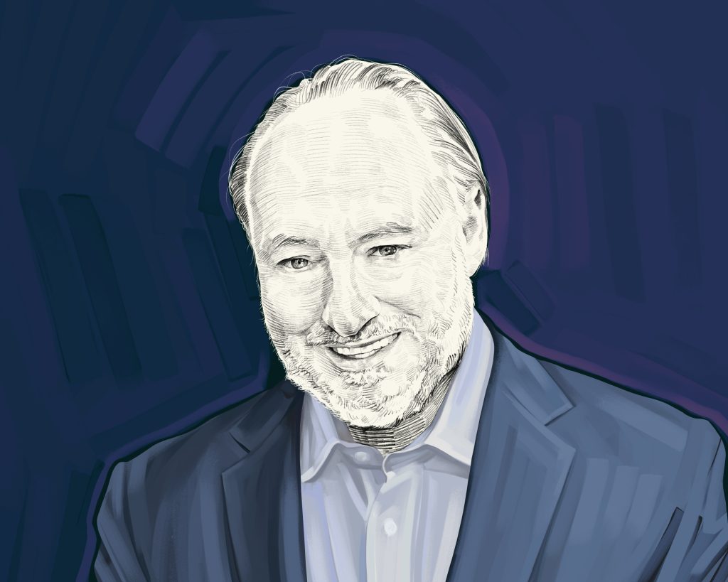 Artist's rendering of Andrew Roberts.