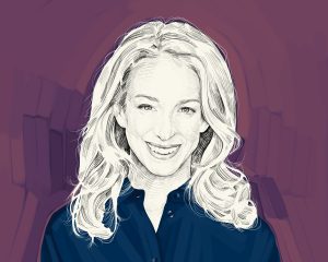 Artist's rendering of Dr. Becky Kennedy.