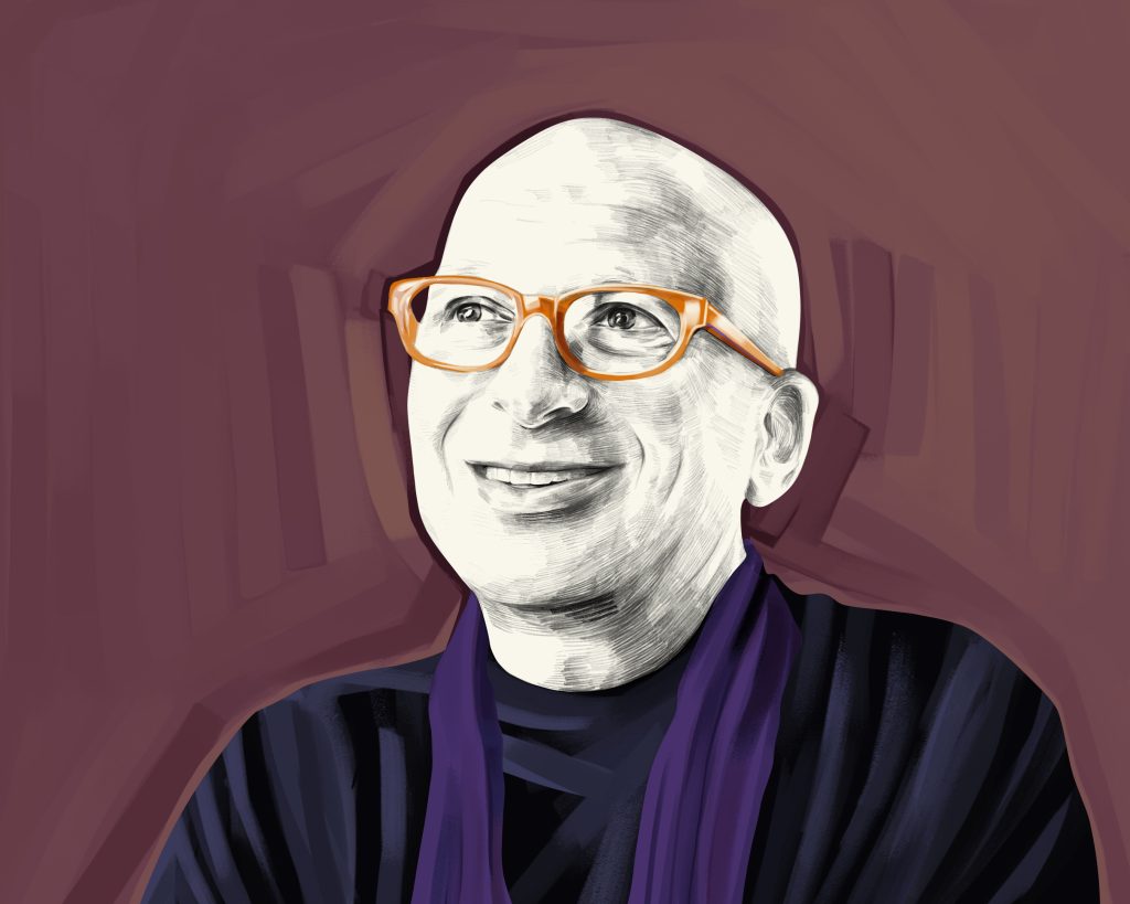 Artist's rendering of Seth Godin.