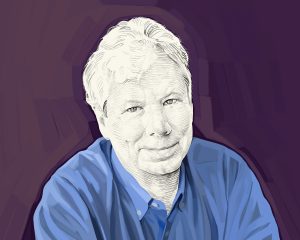 Artist's rendering of Richard Thaler.