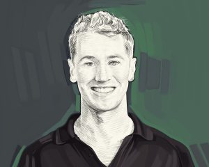Artist's rendering of Ben Patrick.